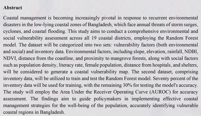 Coastal Vulnerability Assessment